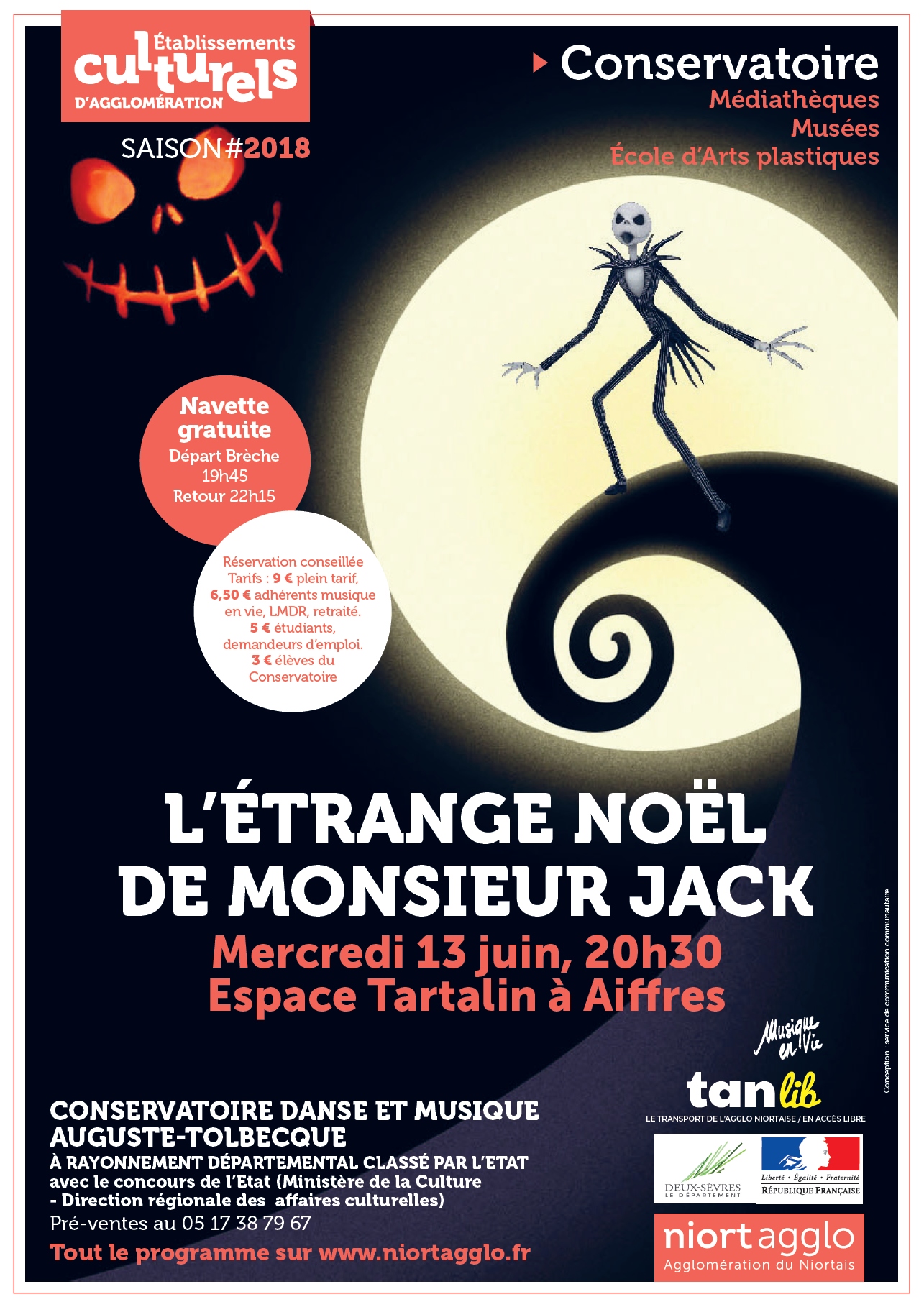 Affiche L étrange Noel De Mr Jack L'étrange Noël de Monsieur Jack - par le Conservatoire danse et musique